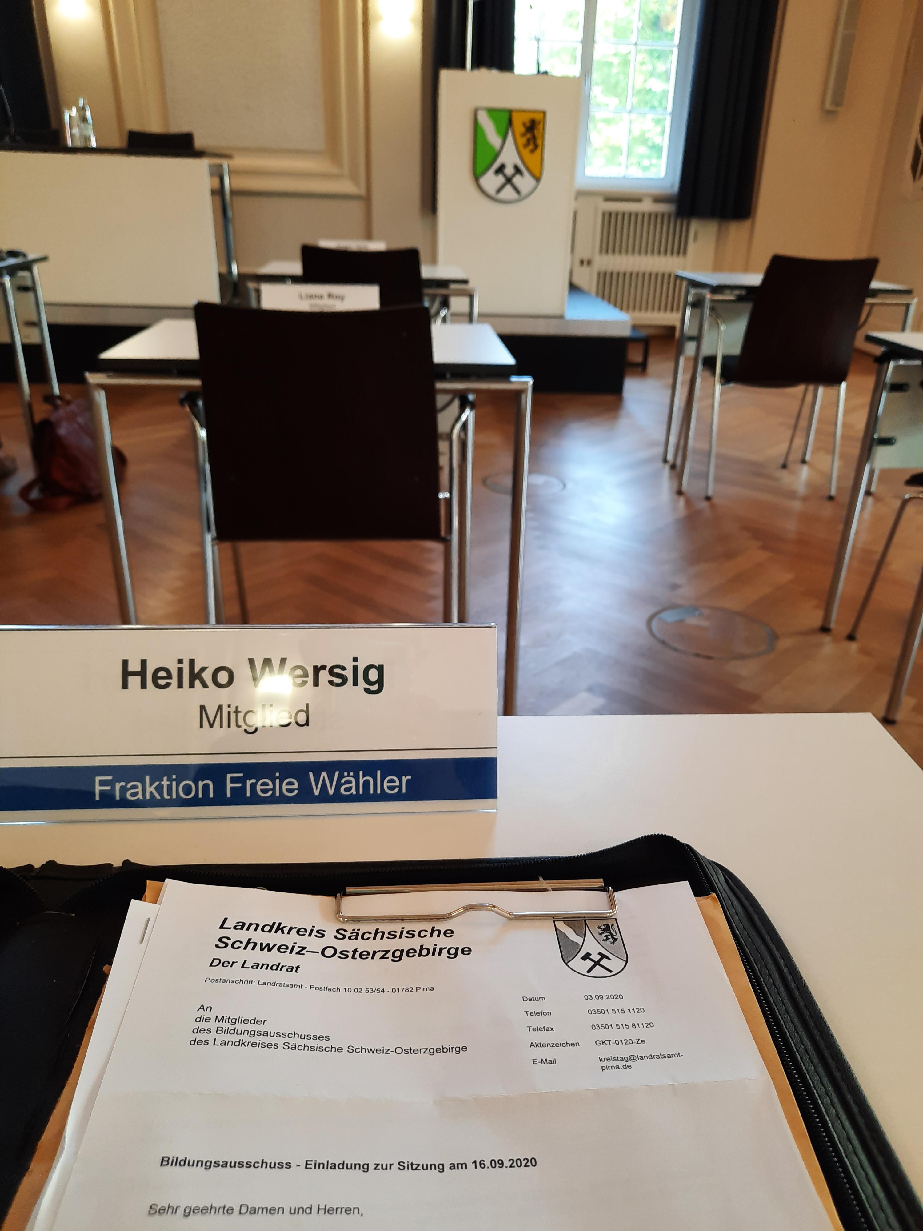 Vorbereitung der Kreistagssitzung